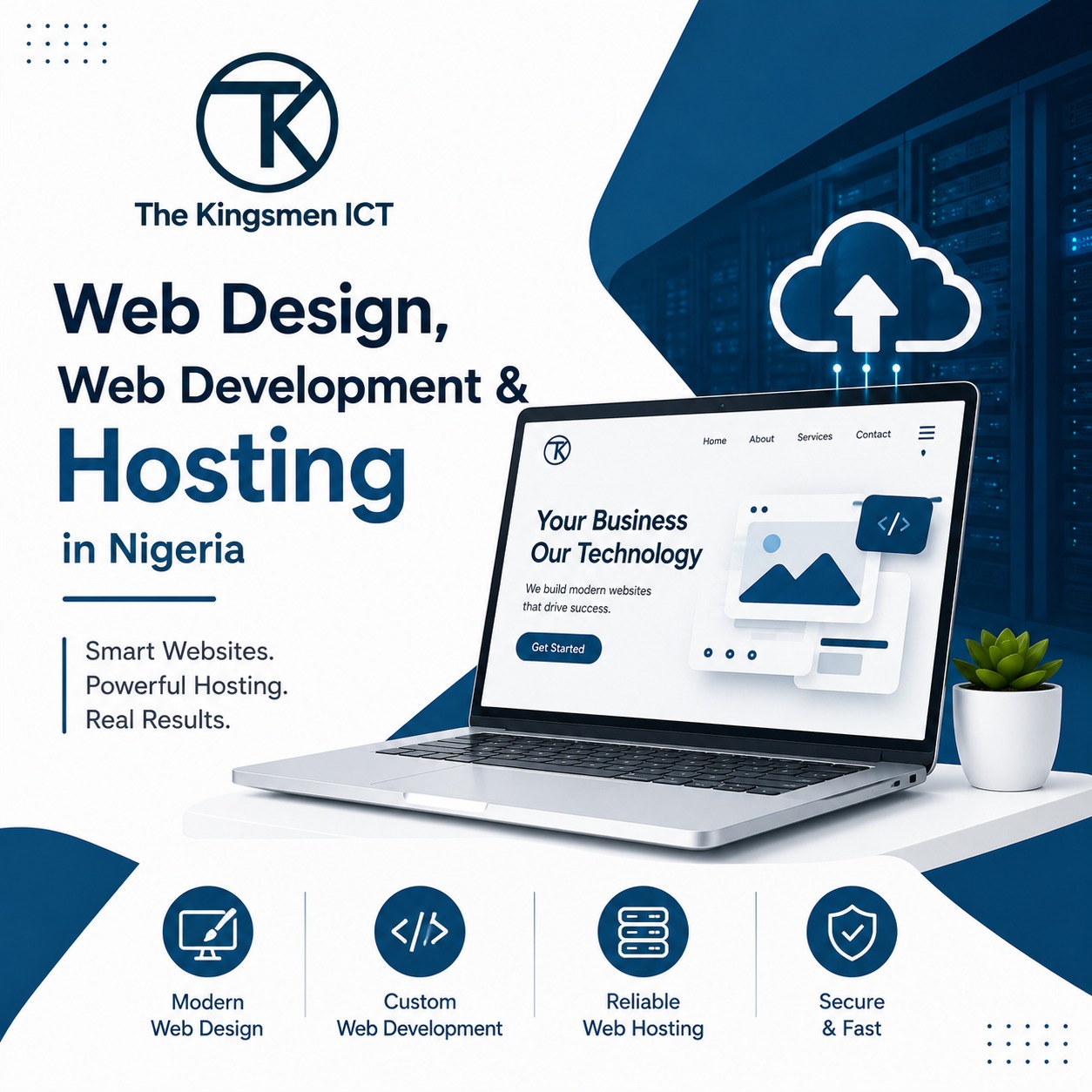 The Kingsmen ICT web hosting and digital technology services in Nigeria